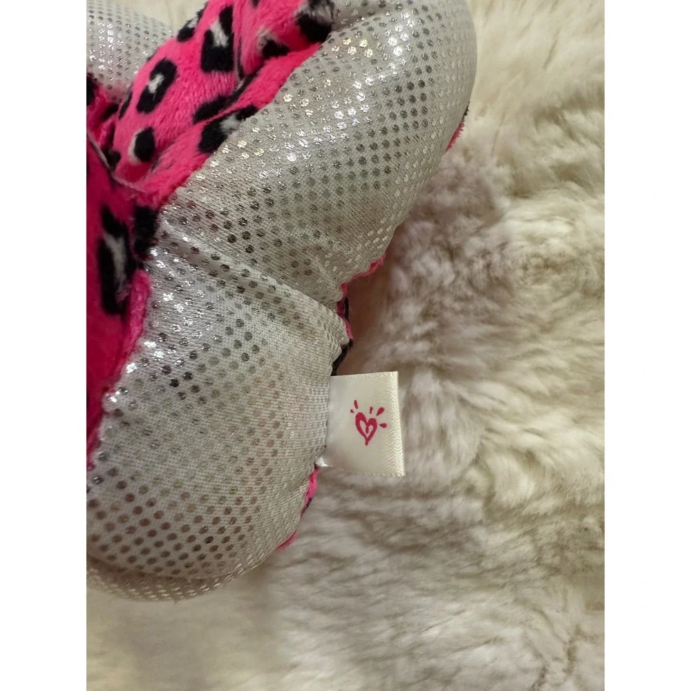 Justice Doll Chair Barbie Pink Leopard Print Y2K Plush Furniture Decor Girly